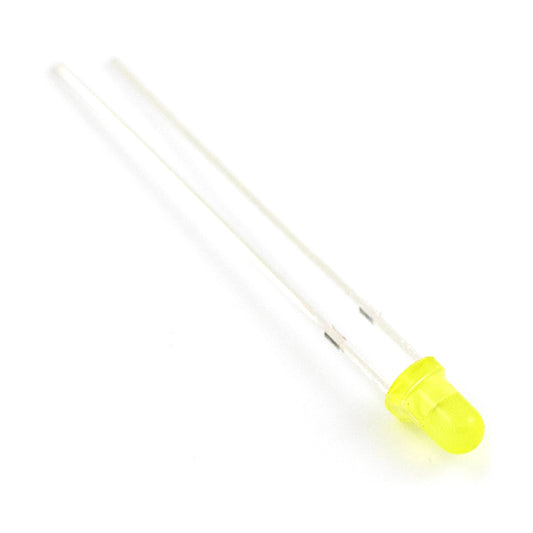 3mm Yellow LED - 4 pack