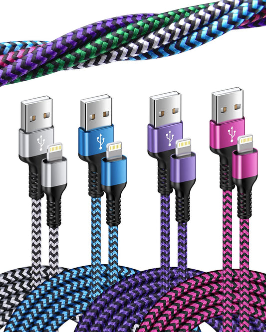 10ft Braided iPhone Charging Cable