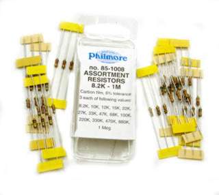 RESISTOR SET ASSORTED 1/4W 5% CF 3 EACH OF 12 VALUES