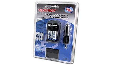 Tenergy RCR123A with Charger
