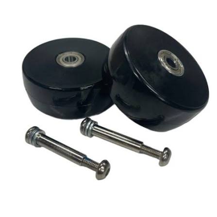 Crazy Cart XL Solid Core (76mm x 30mm) Caster Wheels + HW (Set of 2)