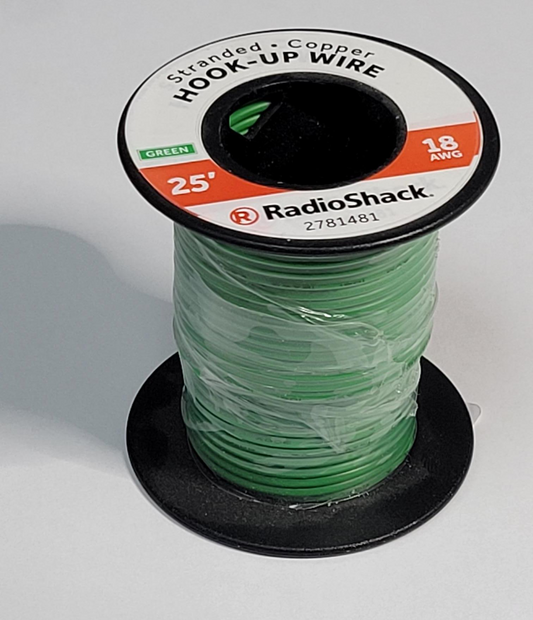 18AWG 25' Stranded Green Wire