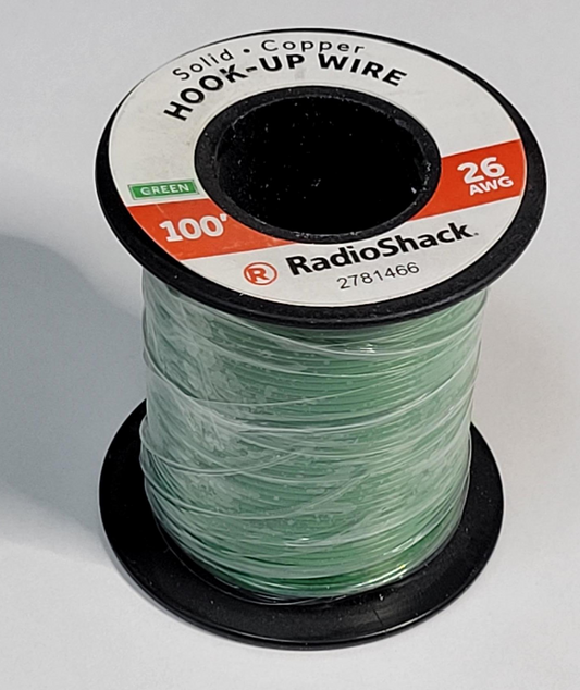 26AWG 100' Solid Green Hook Up Wire