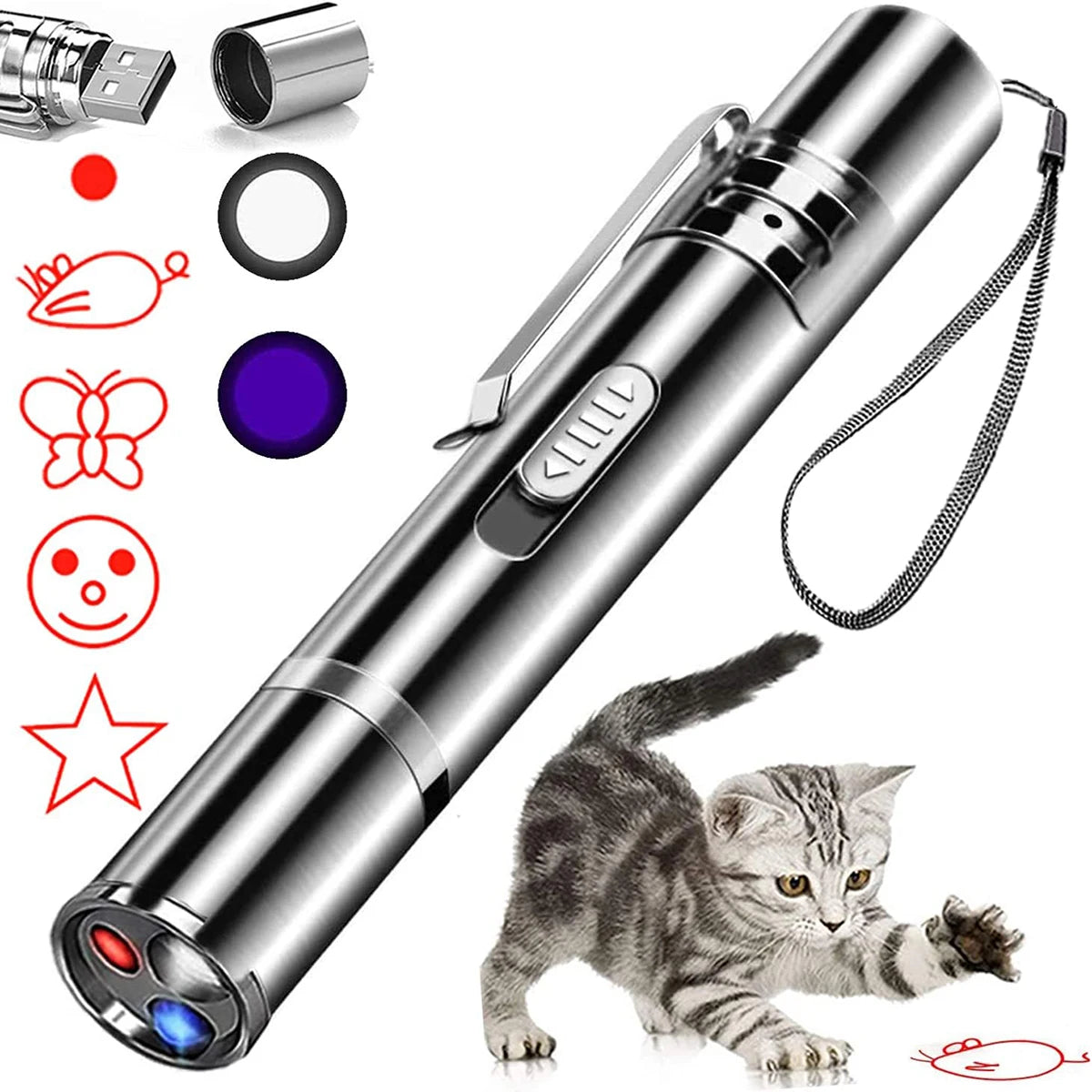 3 in 1 Laser Pointer, Penlight, UV Light