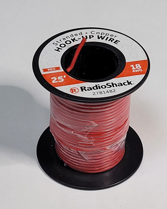 18AWG 25' Stranded Red Wire