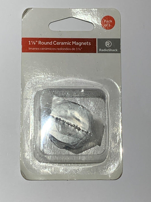 1 1/8" Ceramic Magnets 5 pack