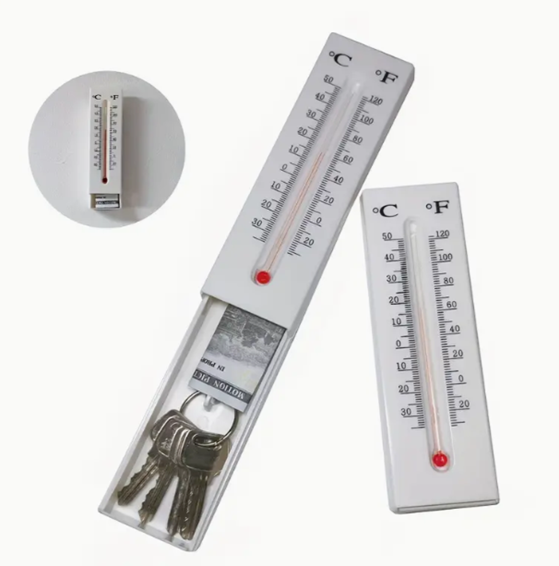 Secret Safe Indoor/Outdoor Thermometer