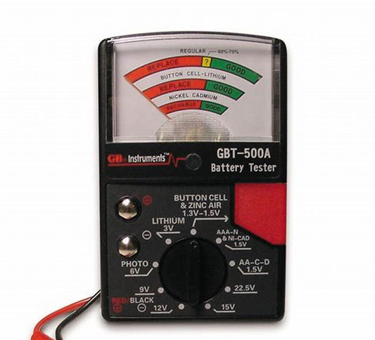 General Purpose Analog Battery Tester with leads