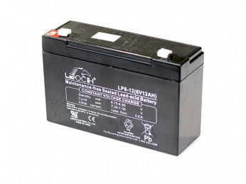 6V 12Ah Battery T2(.250) Terminals