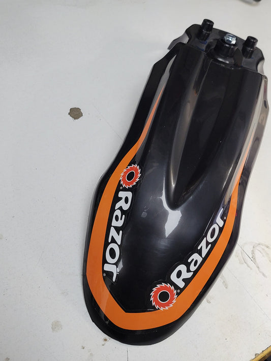 MX650 Black/Orange Front Fender - Real Tree