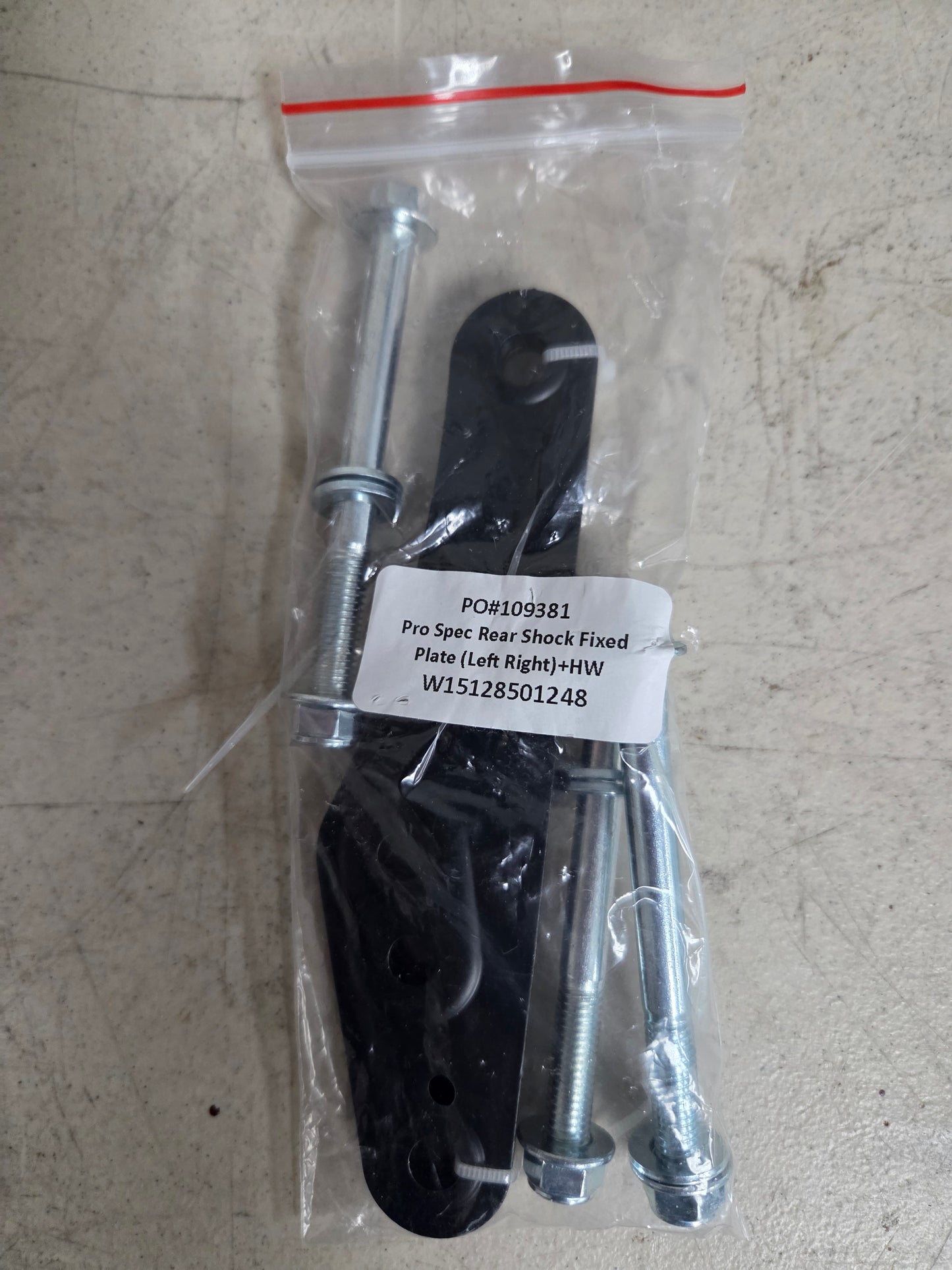 Pro Spec Rear Shock Fixed Plate (Left + Right) +HW