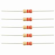 2.2K Ohm 1/4 Watt Resistor 50 Pack