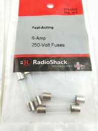 6A 250V 1-1/4"x1/4" Fast Acting Fuse (4 pack)