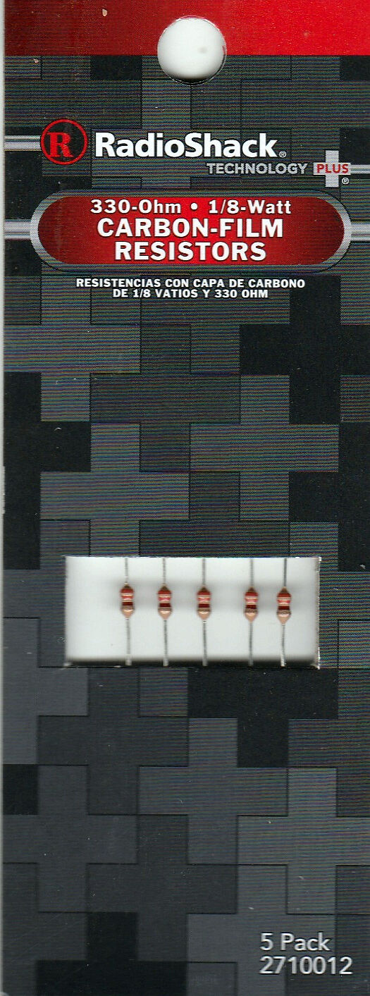 330 Ohm 1.8W Resistor 5 pack