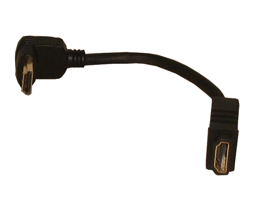 High Speed HDMI w/ethernet 90 Deg. (Right Angle) Adaptor 6"