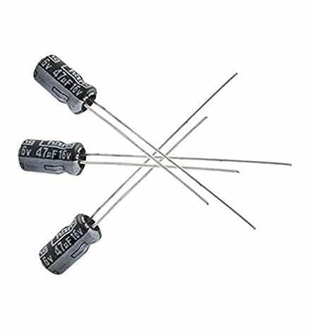 14uf 16V Radial Lead Capacitors 3 Pack