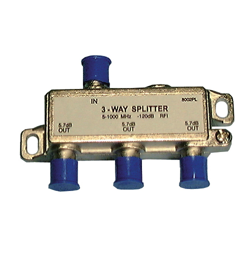 HI-Q 3 WAY Coax SPLITTER - Philmore Mfg. 8002PL