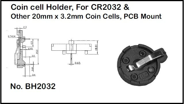 2032 battery Holder