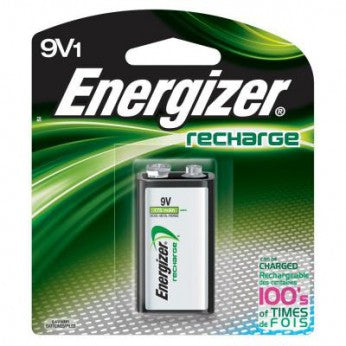 Energizer NiMh 9V Rechargeable Consumer Batteries (1pk)