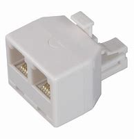 1 to 2 Splitter Jack Modular Adapter 4 pin