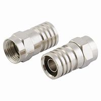 RG-6 F connector Crimp On 2 pack