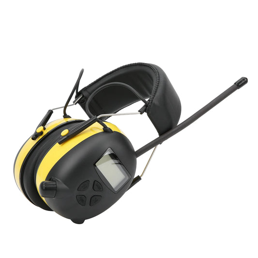 R6 AM/FM Radio Headphones with LCD Display and Line In