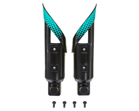 MX350 – Teal / Black Front Fork Cover complete + hardware