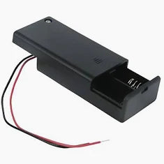 2 AA enclosed Battery Holder w/6" lead wires