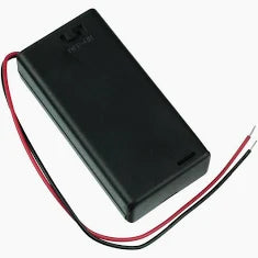 2 AA enclosed Battery Holder w/6" lead wires and on/off switch