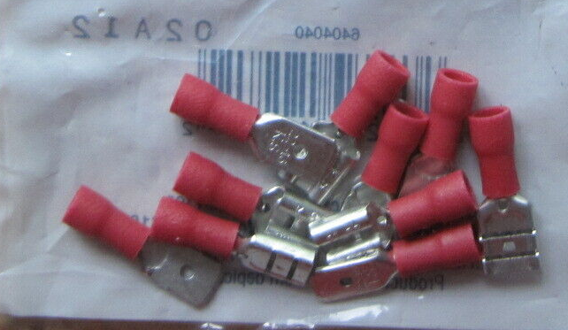 Radio Shack Fully Insulated Crimp-On Quick Disconnects 10 Pack 6404040