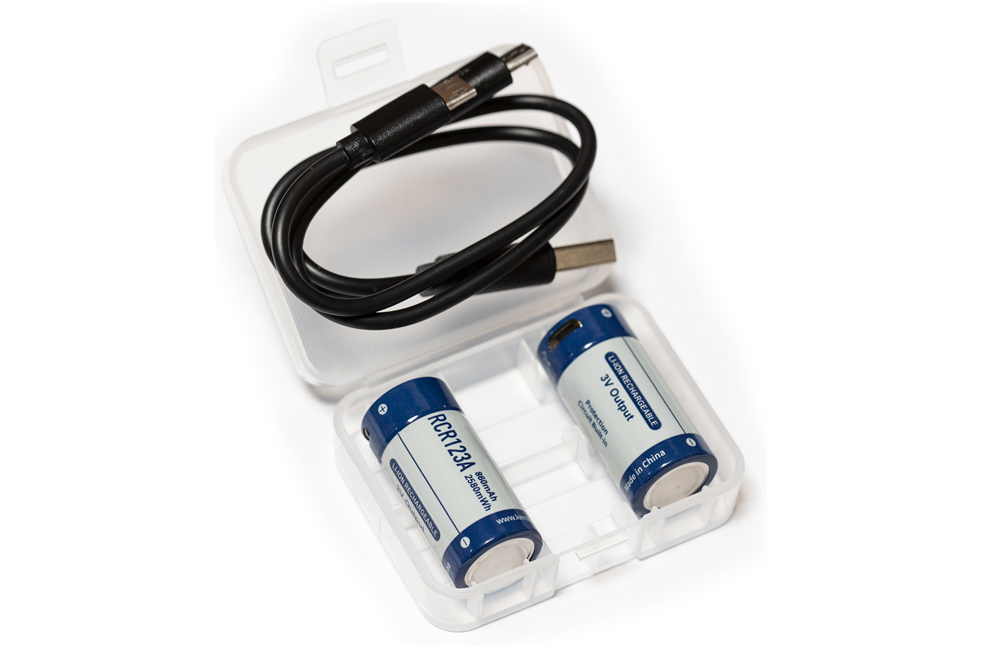 16340 KeepPower 860mAh 3V RCR123A Protected Button Top (Micro USB Rechargeable) SEE DESCRIPTION