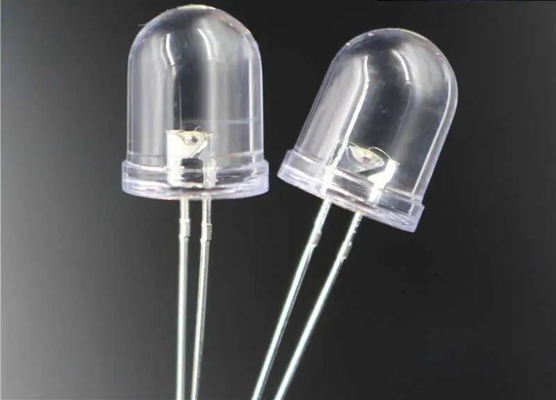 10mm White LED 2 Pack