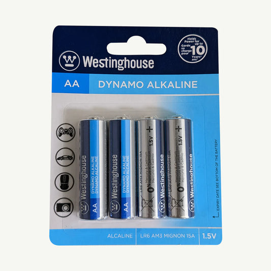 Westinghouse AA Dynamo Alkaline Blister Pack of 4