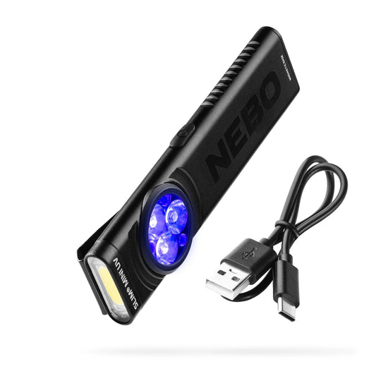 NEBO Slim Mini UV 2-in-1 Pocket light - Rechargeable