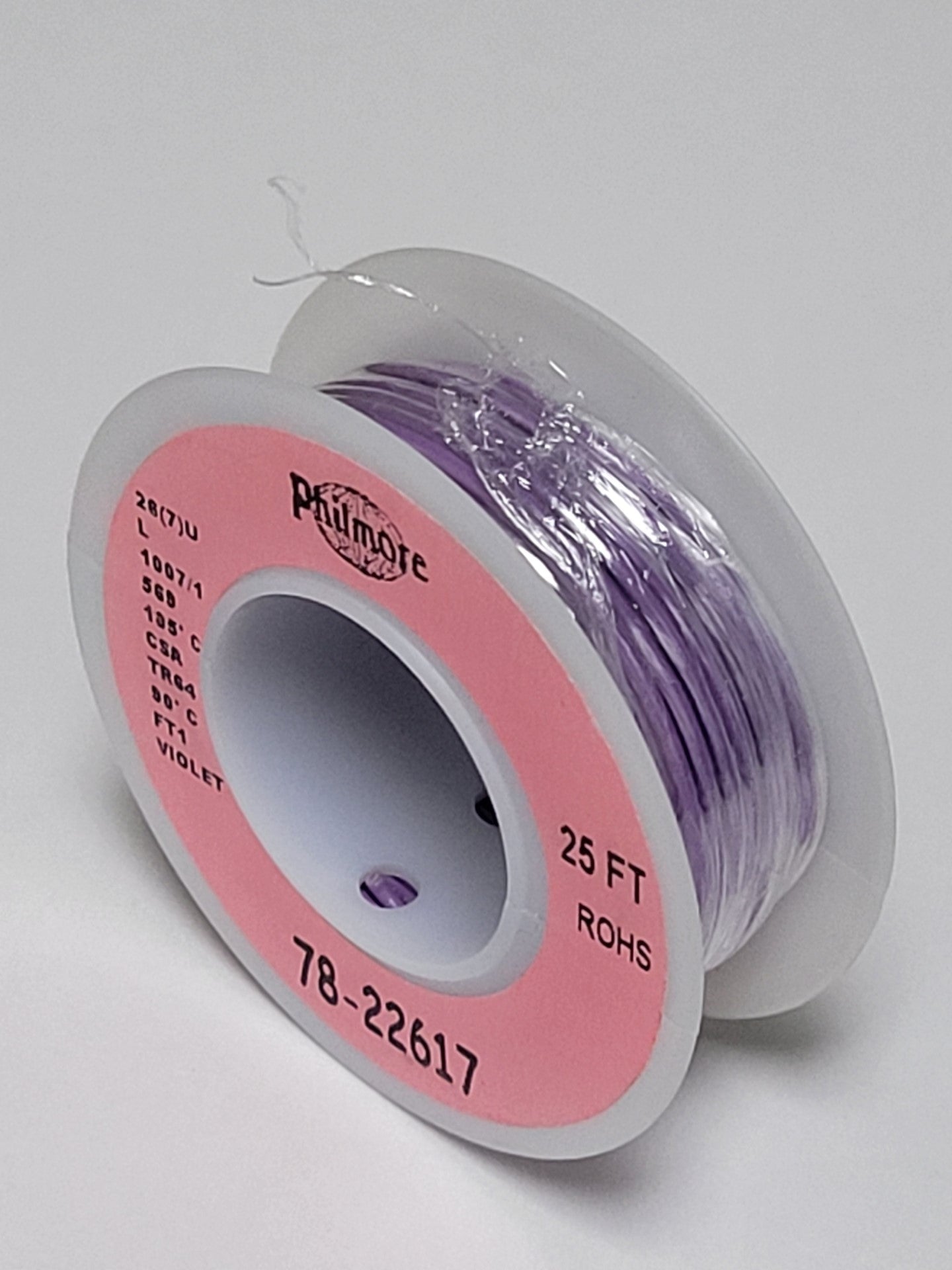 26awg Stranded Violet Wire 25ft.