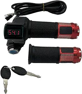 Keyed Ebike Throttle with Display 12-84V