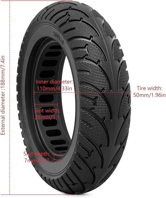 200x50 Solid Tire, for 8" Rims