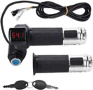 Keyed Ebike Throttle with Display 12-84V