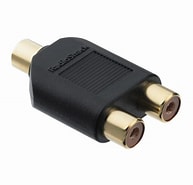 Phono Y Adaptor Gold