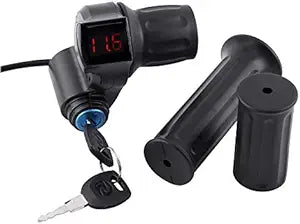 Keyed Ebike Throttle with Display 12-84V