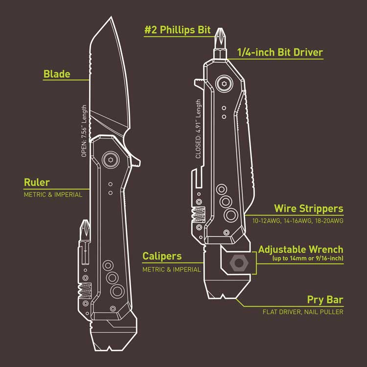 True SmartKnife WR 8-in-1 Multi-Tool