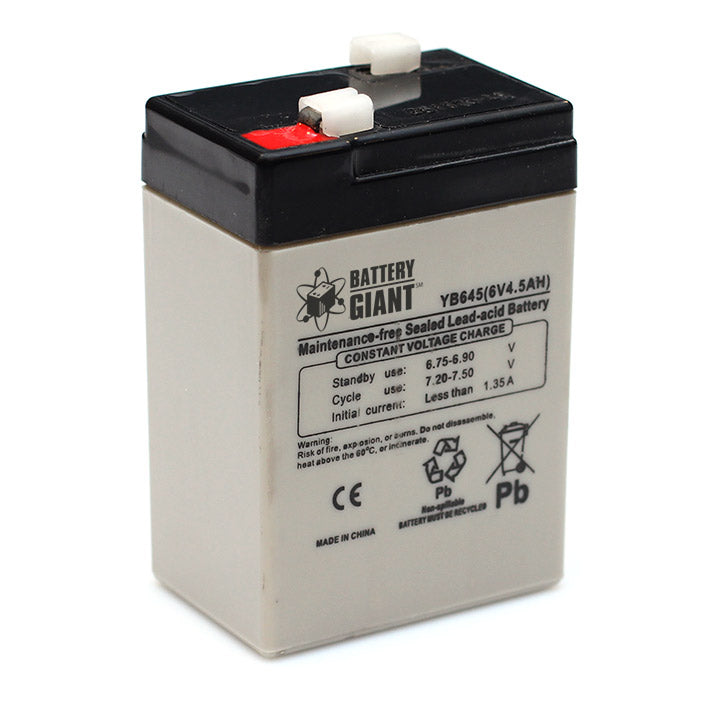 6V 4.5Ah AGM Battery T1(.187) Terminals